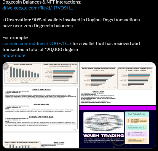 Dogecoin Balance vs NFT Holder Audit